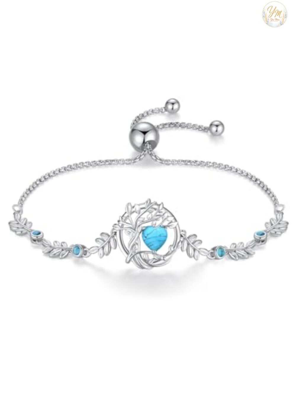 Tree of Life Birthstone Bracelet Sterling Silver Fine Jewelry